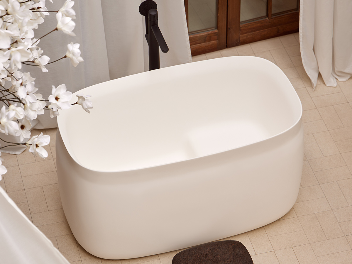 SANYCCES DUNA OFURO - ΕΛΕΥΘΕΡΗ ΜΠΑΝΙΕΡΑ SANYDUR MATT WHITE 130x76x70h cm