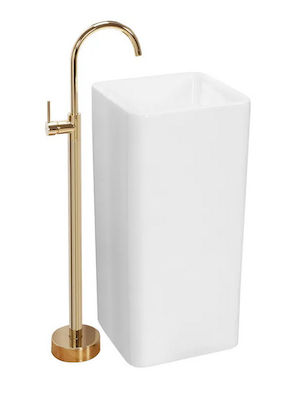 Ανεξάρτητος Επιδαπέδιος Νιπτήρας Πορσελάνης Rea Holly - 85 x 40 cm