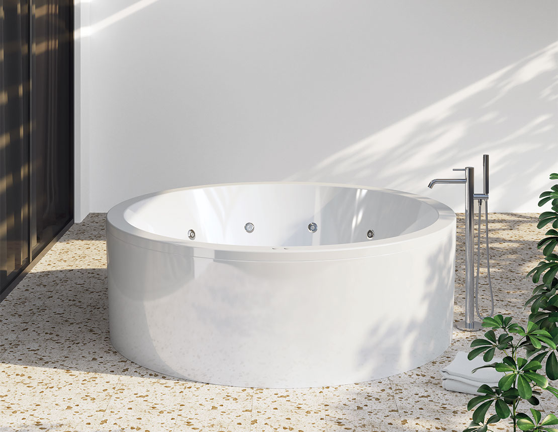 SANYCCES NOA - ΣΤΡΟΓΓΥΛΗ ΑΚΡΥΛΙΚΗ ΜΠΑΝΙΕΡΑ (BUILT-IN)