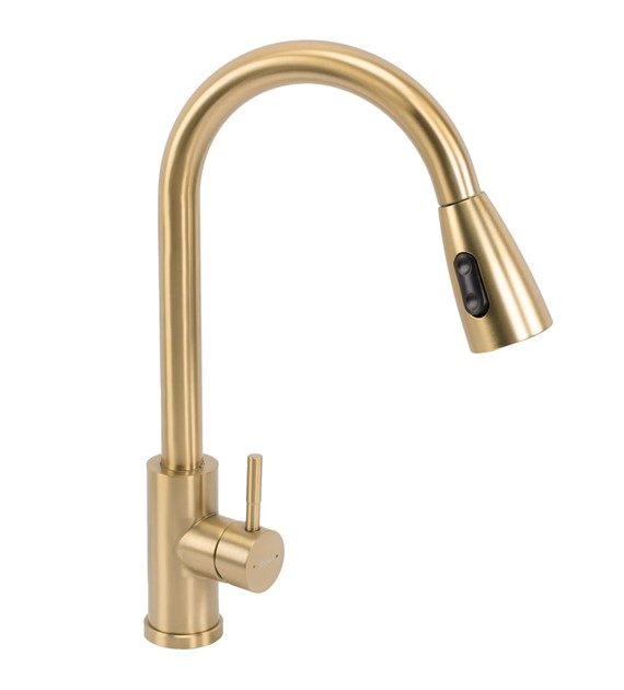 Μπαταρία Κουζίνας Rea Cross Brushed Gold - Βουρτσισμένο Χρυσό