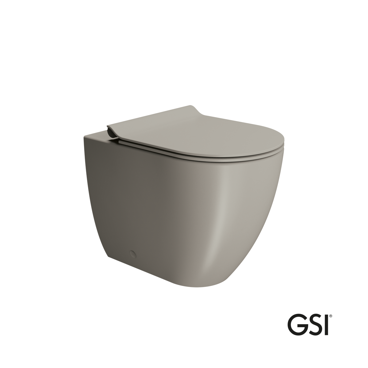 Λεκάνη Υψηλής Πίεσης Πισωστόμια Pura/55 Swirlflush με κάλυμμα Super Slim Soft Close MS86SC, GSI Tortora