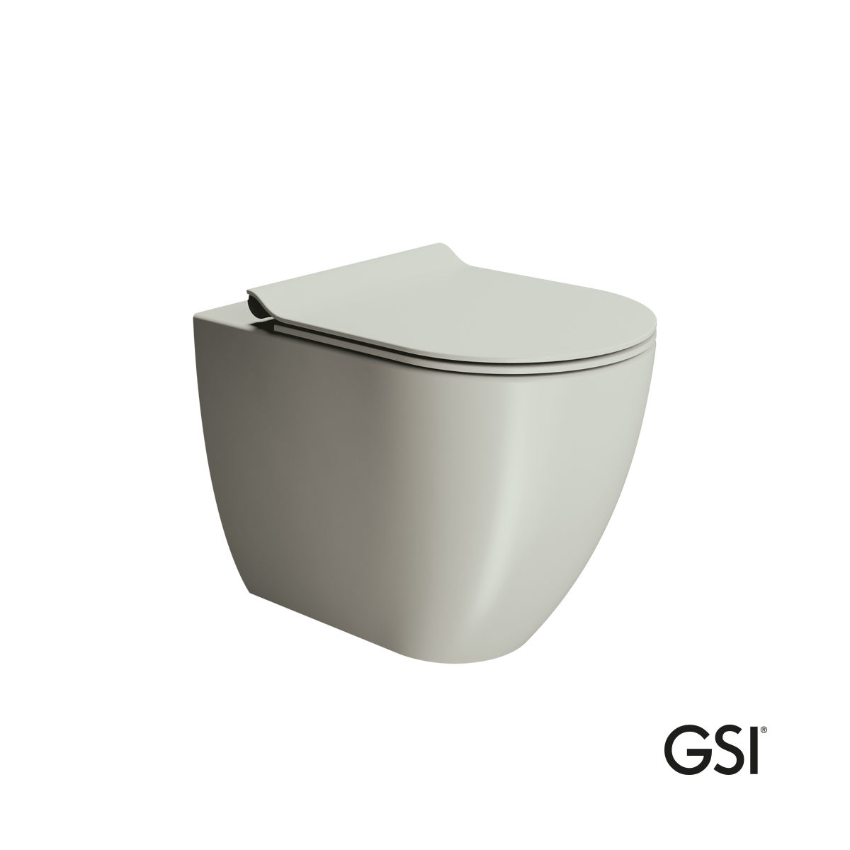 Λεκάνη Υψηλής Πίεσης Πισωστόμια Pura/55 Swirlflush με κάλυμμα Super Slim Soft Close MS86SC, GSI Cenere Λεκάνη Υψηλής Πίεσης Πισωστόμια Pura/55 Swirlflush με κάλυμμα Super Slim Soft Close MS86SC, GSI Cenere