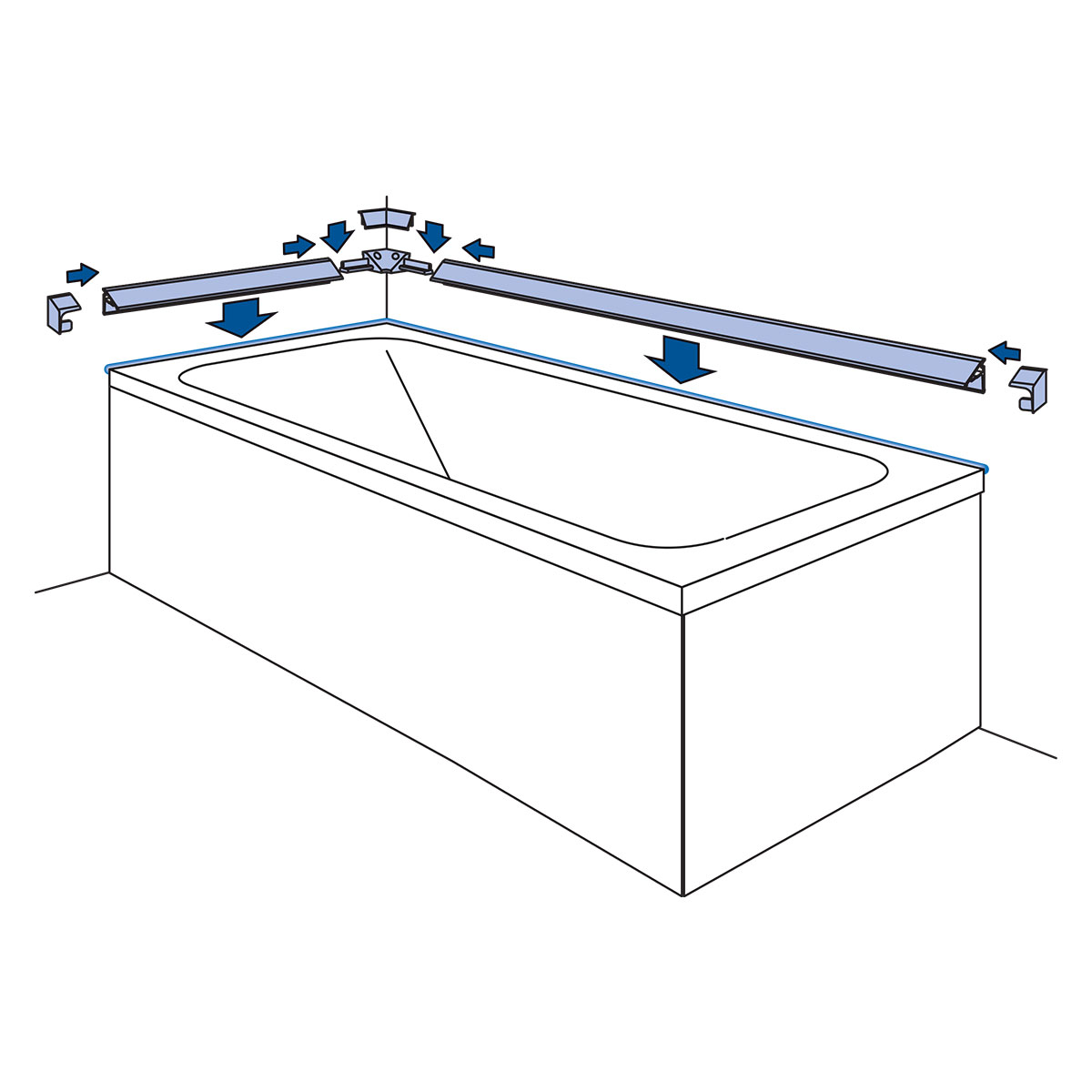 Περιφερειακό Αρμοκάλυπτρο για μπάνια White