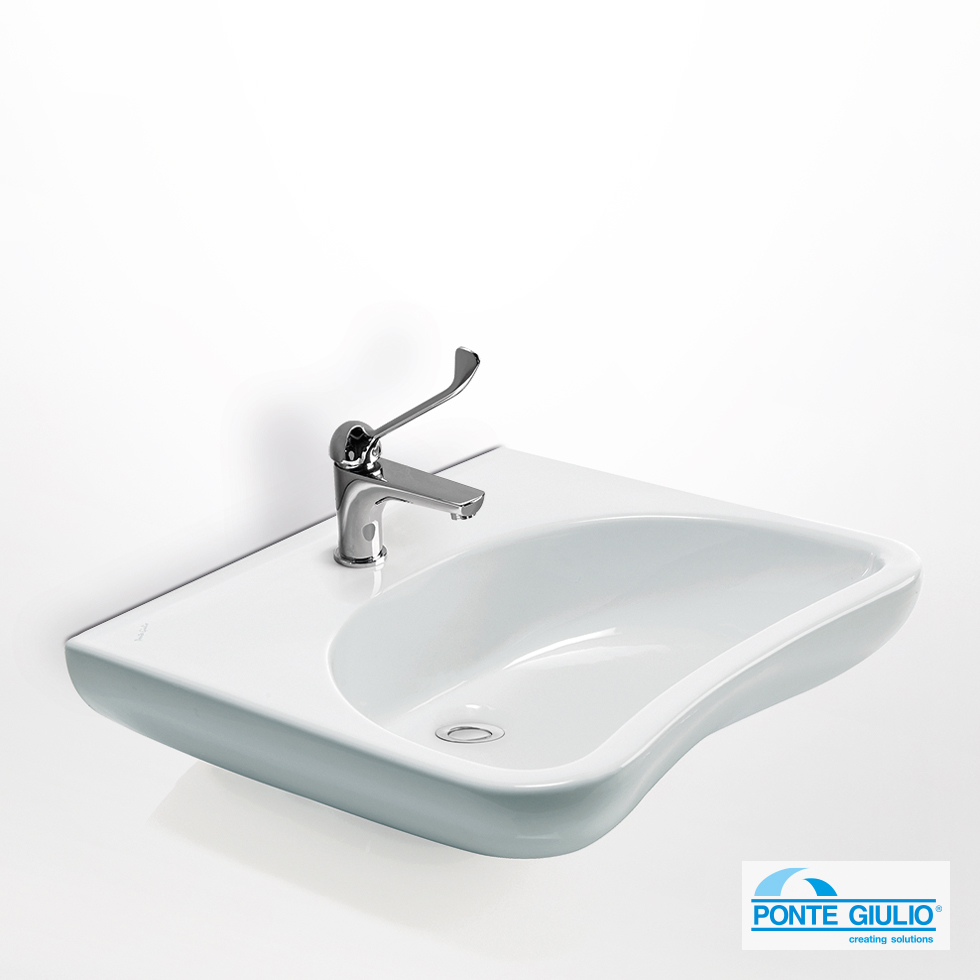 Νιπτήρας Πορσελάνης 130 series 64x55,5 αμεα Ponte Giulio White