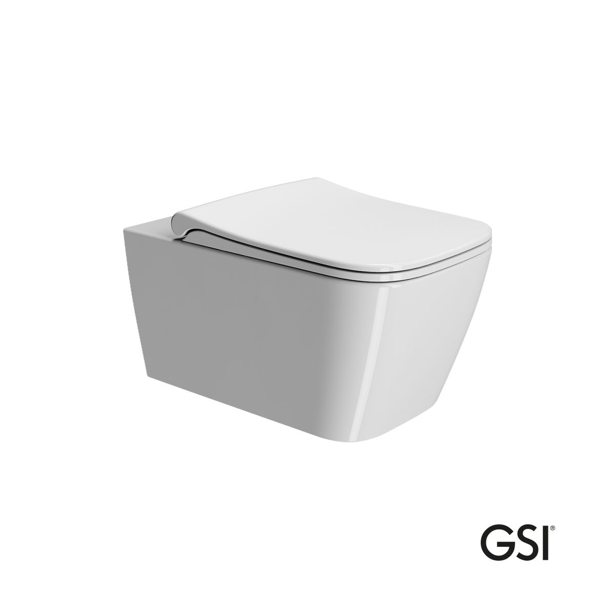 Λεκάνη Κρεμαστή Nubes/55 Swirlflush με κάλυμμα Slim Soft Close MS96C, GSI White