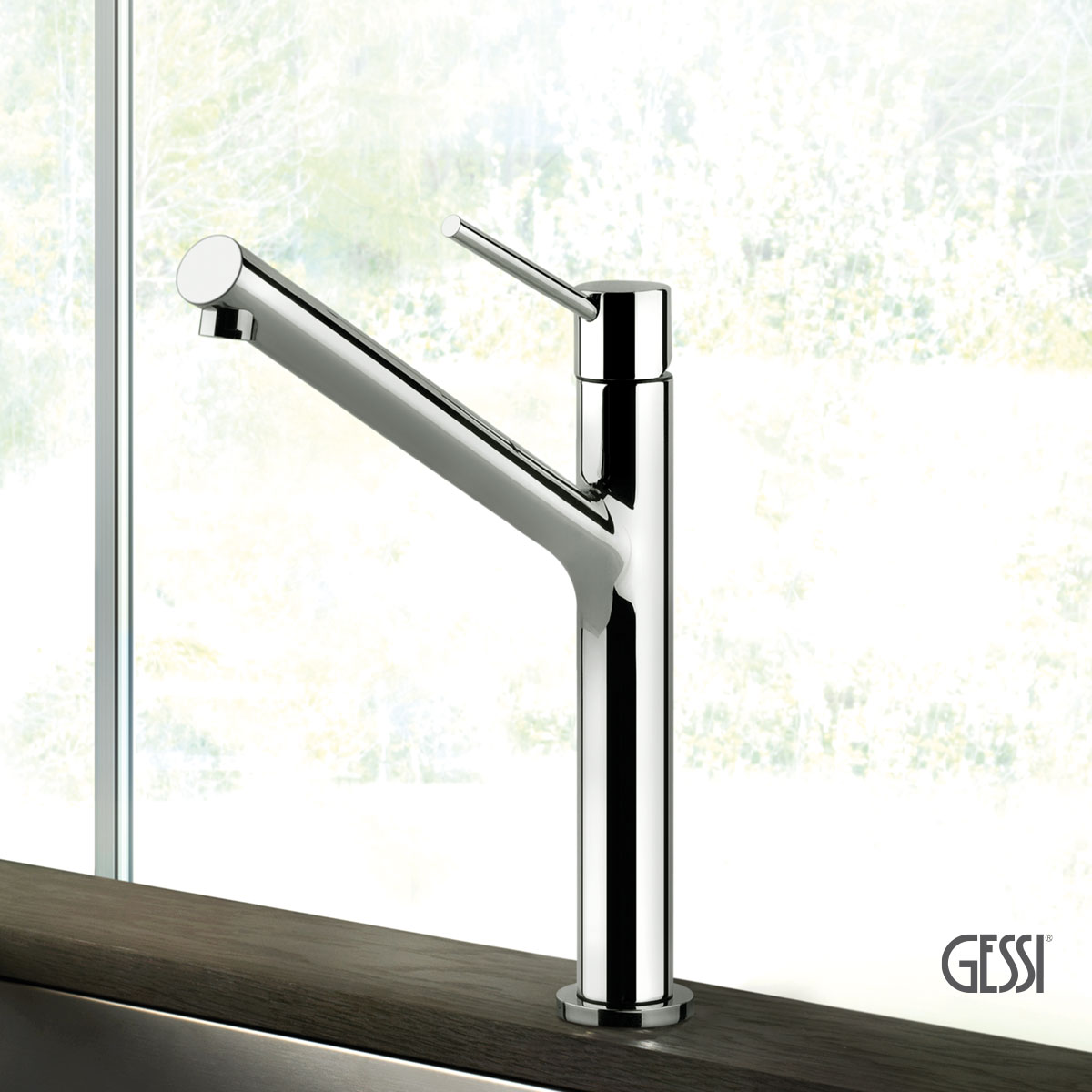 Μπαταρία Νεροχύτη Κουζίνας Thalium Gessi Chrome