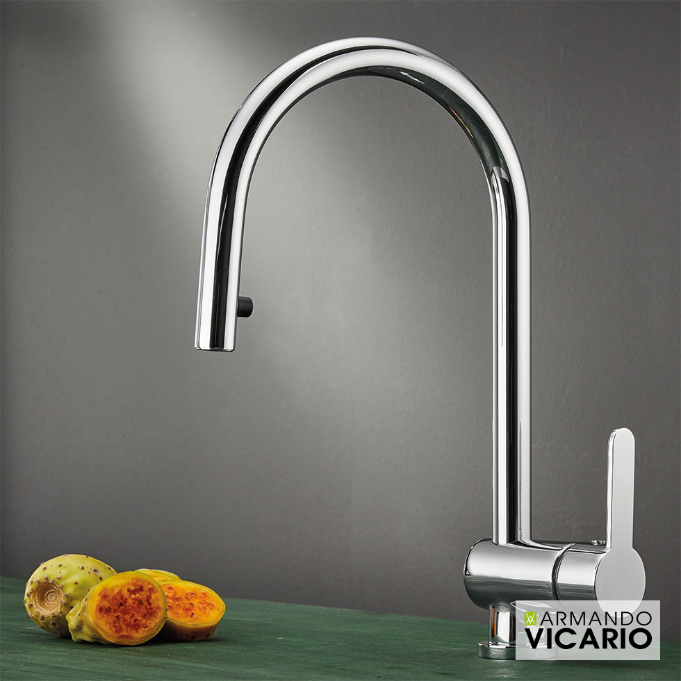 Μπαταρία Νεροχύτη Κουζίνας Base Chrome