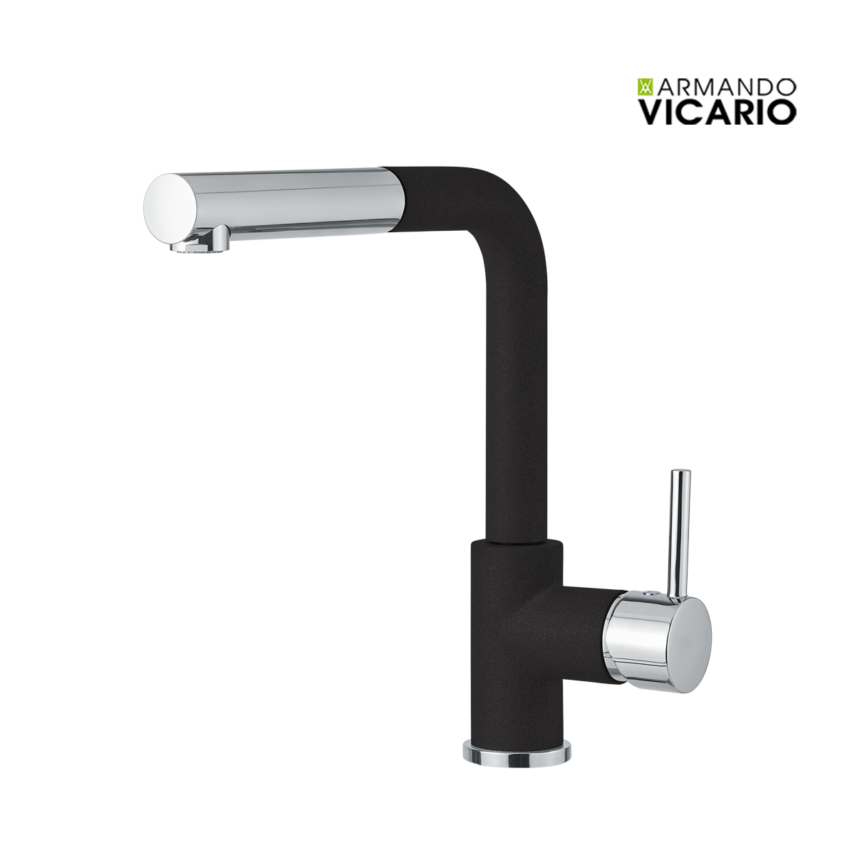 Μπαταρία Νεροχύτη Κουζίνας Fluo Nero Granite