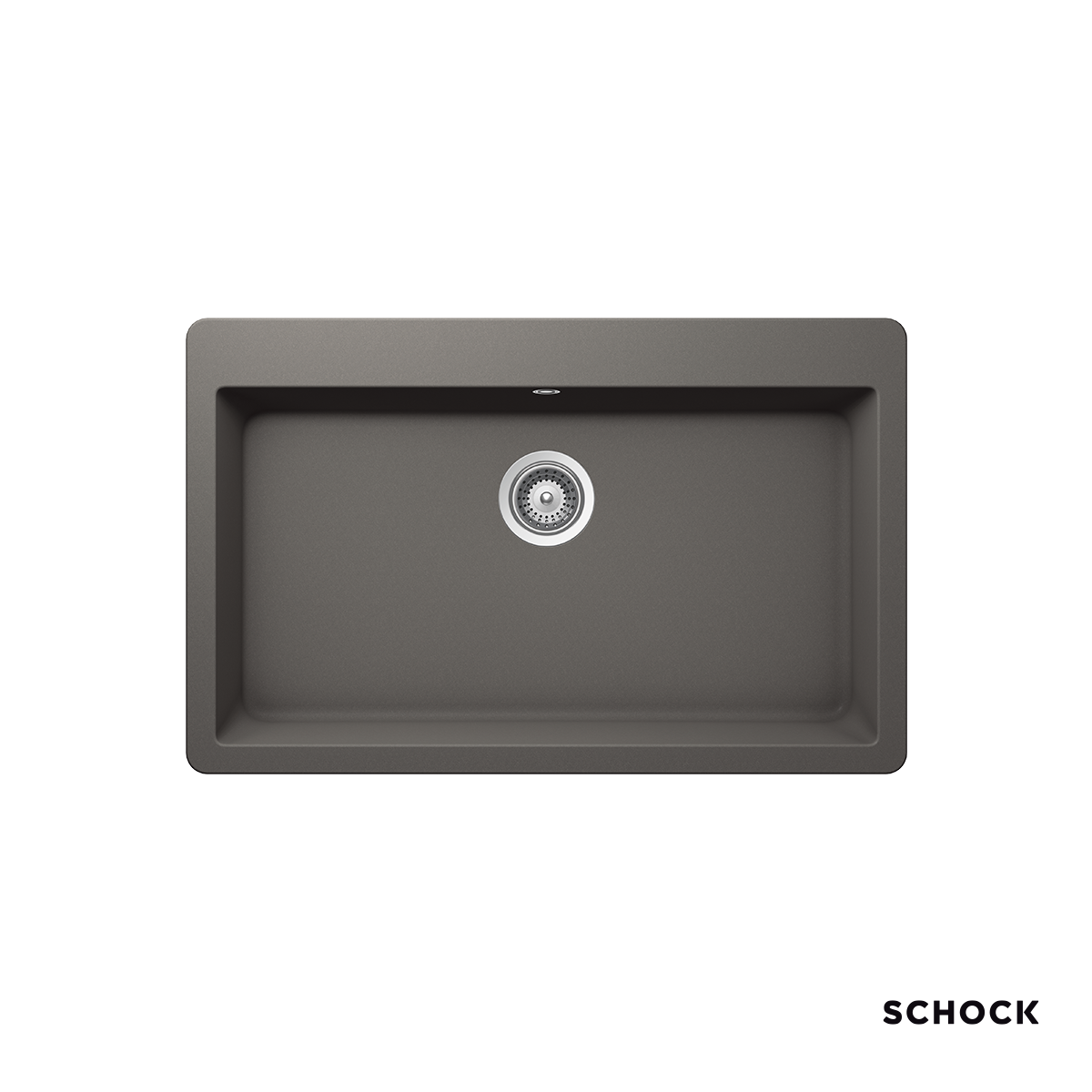 Νεροχύτης Κουζίνας Γρανίτη Mono 83,8x53 Schock Cristadur Silverstone Granite