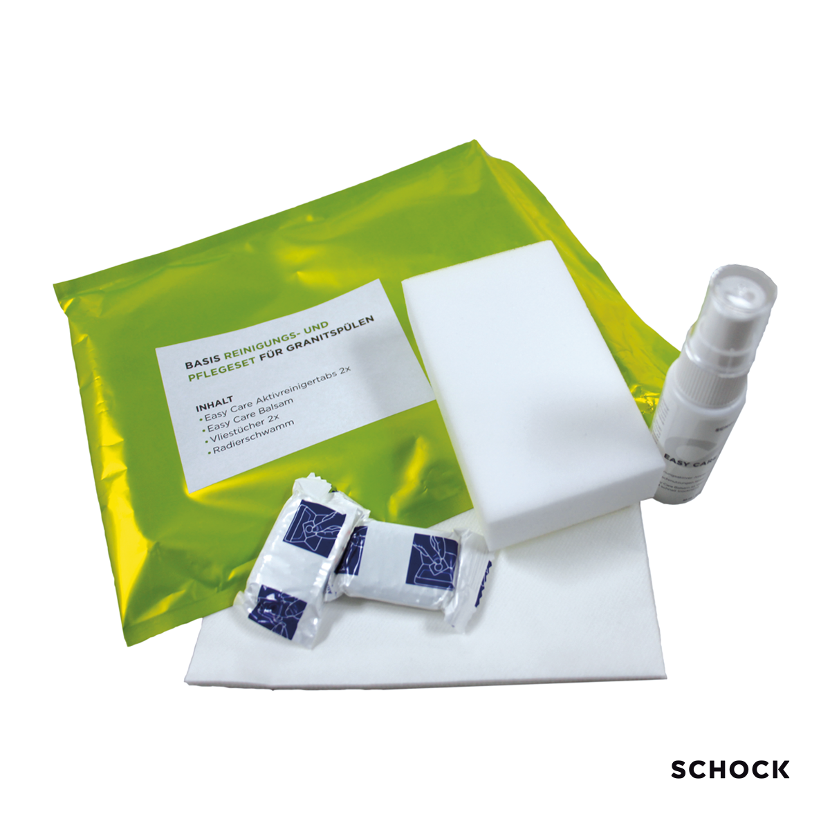 Kit Καθαρισμού και Περιποίησης Basic-Care για νεροχύτες γρανίτη Schock