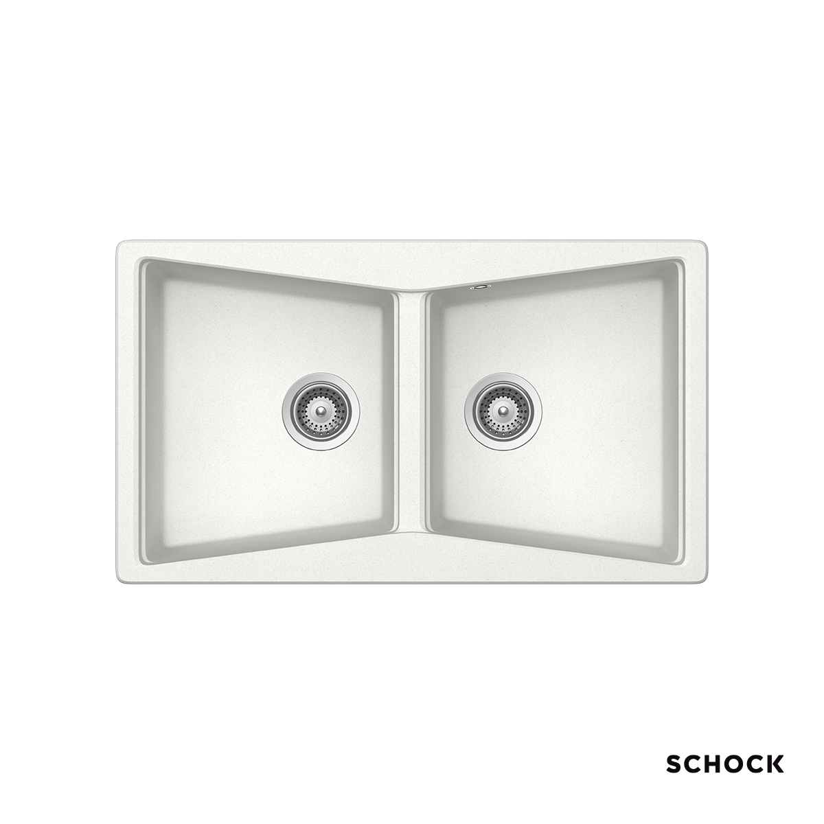 Νεροχύτης Κουζίνας Γρανίτη City 86x50 Schock Cristalite SuperWhite Granite