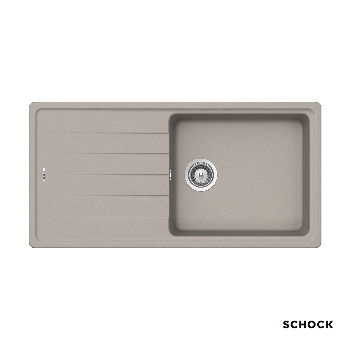 Νεροχύτης Κουζίνας Γρανίτη Element 100x50 Schock Cristalite Concrete Granite