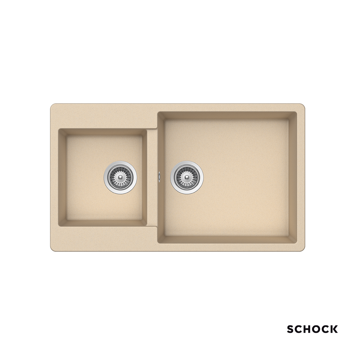 Νεροχύτης Κουζίνας Γρανίτη Element 86x50 Schock Cristalite Moonstone Granite