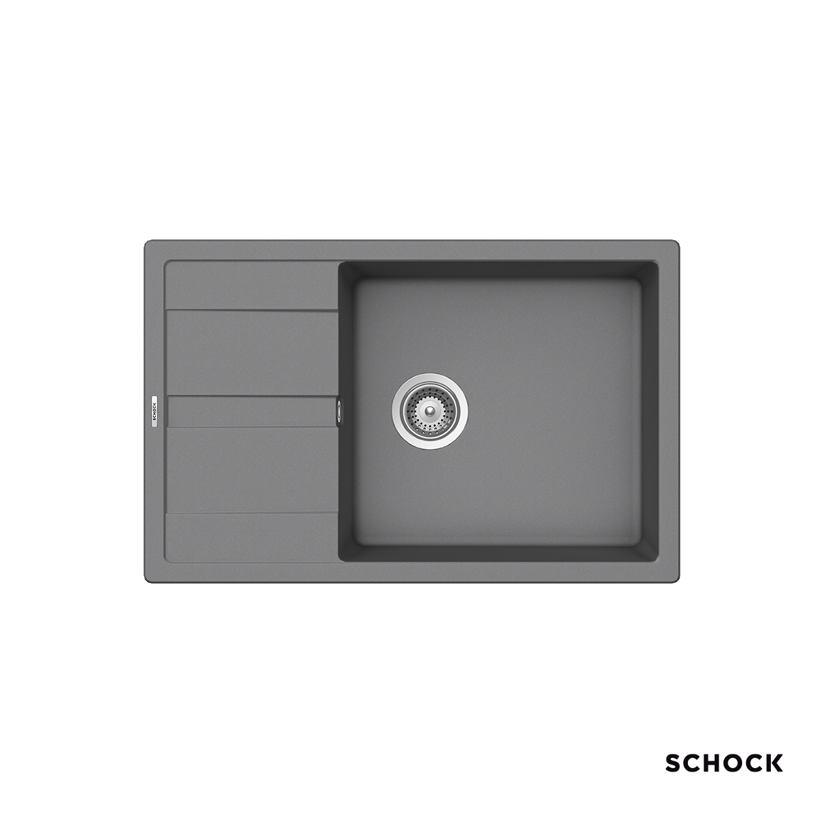 Νεροχύτης Κουζίνας Γρανίτη Manhattan 78x50 Schock Cristalite Croma Granite