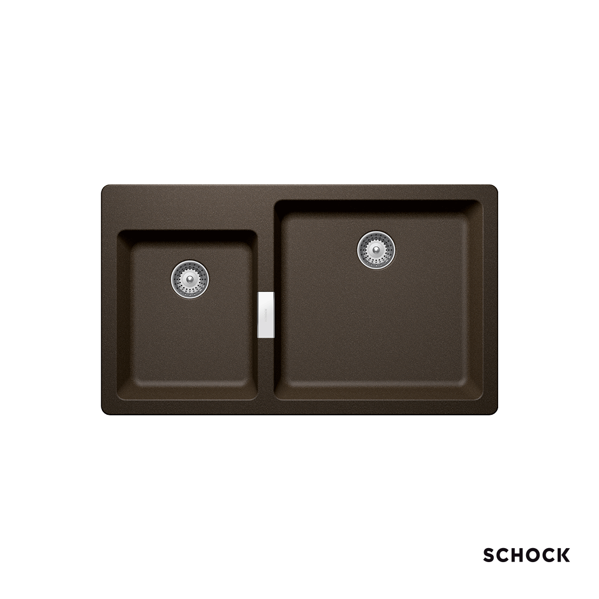 Νεροχύτης Κουζίνας Γρανίτη Mono 86x50 Schock Cristadur Bronze Granite