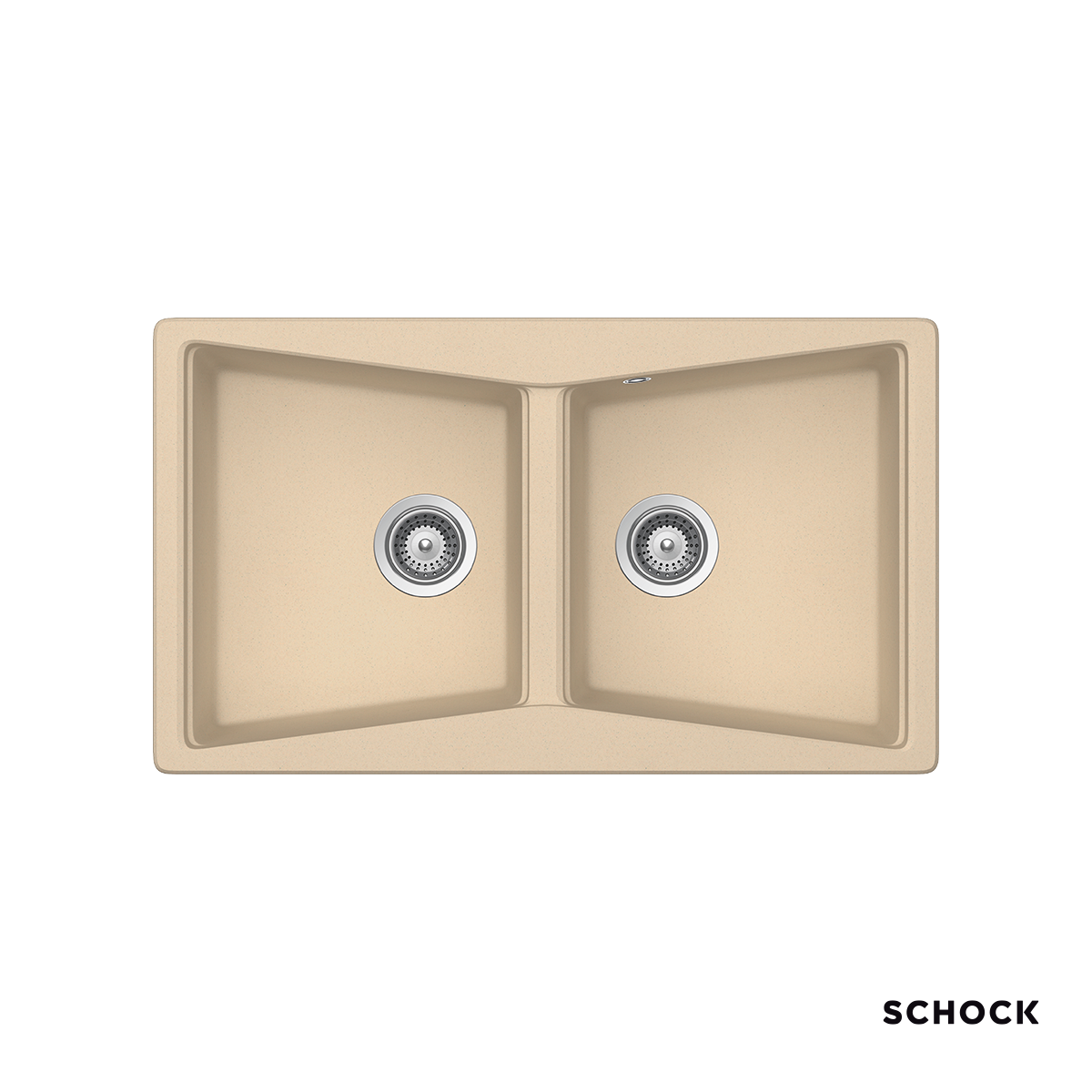 Νεροχύτης Κουζίνας Γρανίτη City 86x50 Schock Cristalite Moonstone Granite