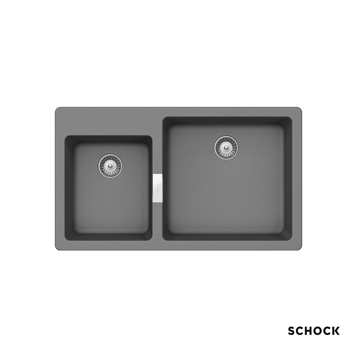 Νεροχύτης Κουζίνας Γρανίτη Manhattan 86x50 Schock Cristalite Croma Granite