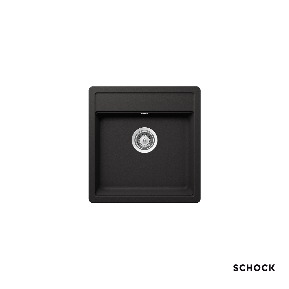 Νεροχύτης Κουζίνας Γρανίτη Manhattan 49x51 Schock Cristalite Nero Granite