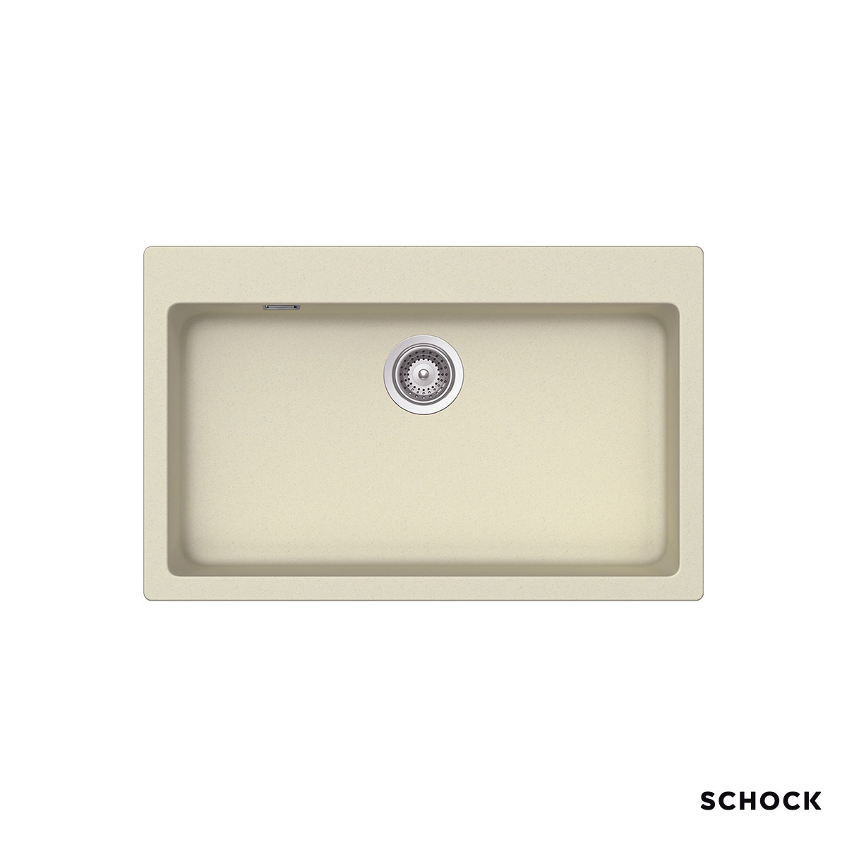 Νεροχύτης Κουζίνας Γρανίτη Manhattan 79x50 Schock Cristalite Vanilla Granite