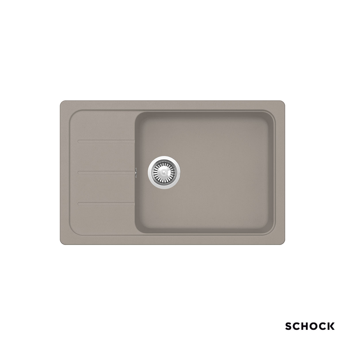 Νεροχύτης Κουζίνας Γρανίτη Element 78x50 Schock Cristalite Concrete Granite