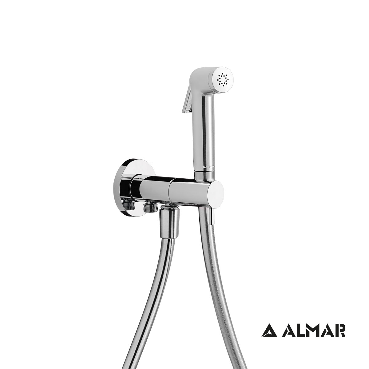 Σύστημα Μπιντέ Flush-ΙI, μόνο κρύο, για λεκάνη χαμηλής πίεσης. Παρέχει νερό στο Καζανάκι και στο Τηλέφωνο Μπιντέ, Almar Chrome