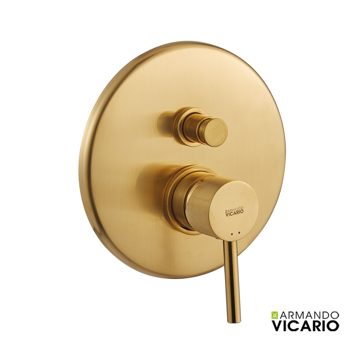 Μίκτης Εντοιχισμού 2 Εξόδων industrial Vicario Brushed Gold
