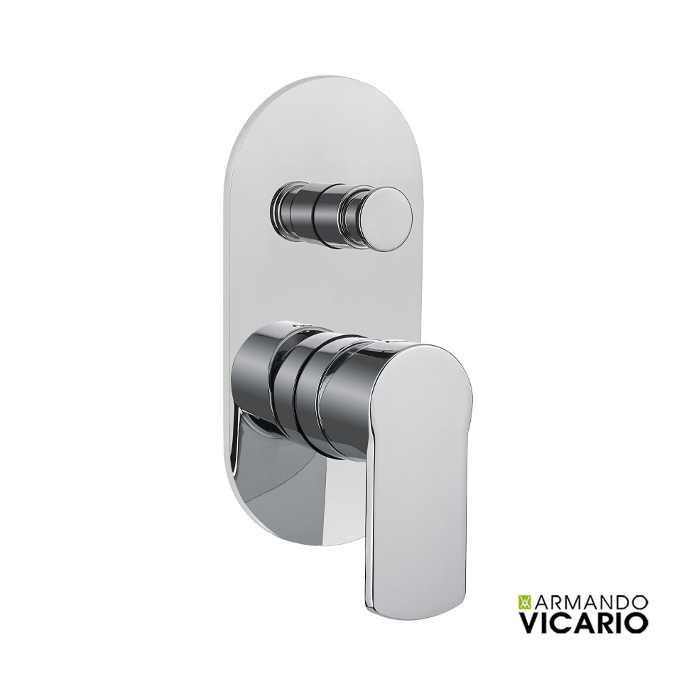 Μίκτης Εντοιχισμού 2 Εξόδων Glam Vicario Chrome