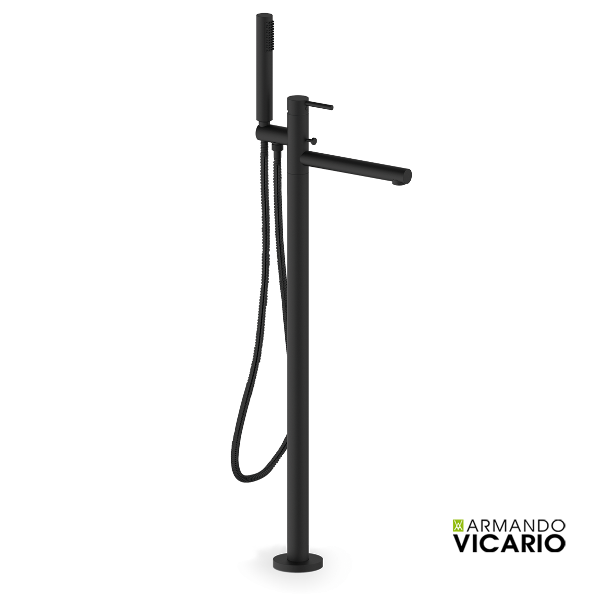 Μπαταρία Λουτρού Επιδαπέδια Cyrcus Vicario Black Matt