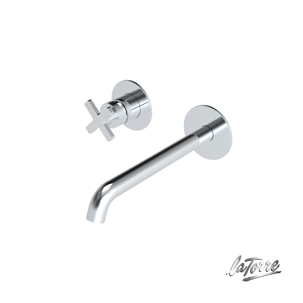 Μπαταρία Νιπτήρα Τοίχου Εlle Cross La Torre Chrome