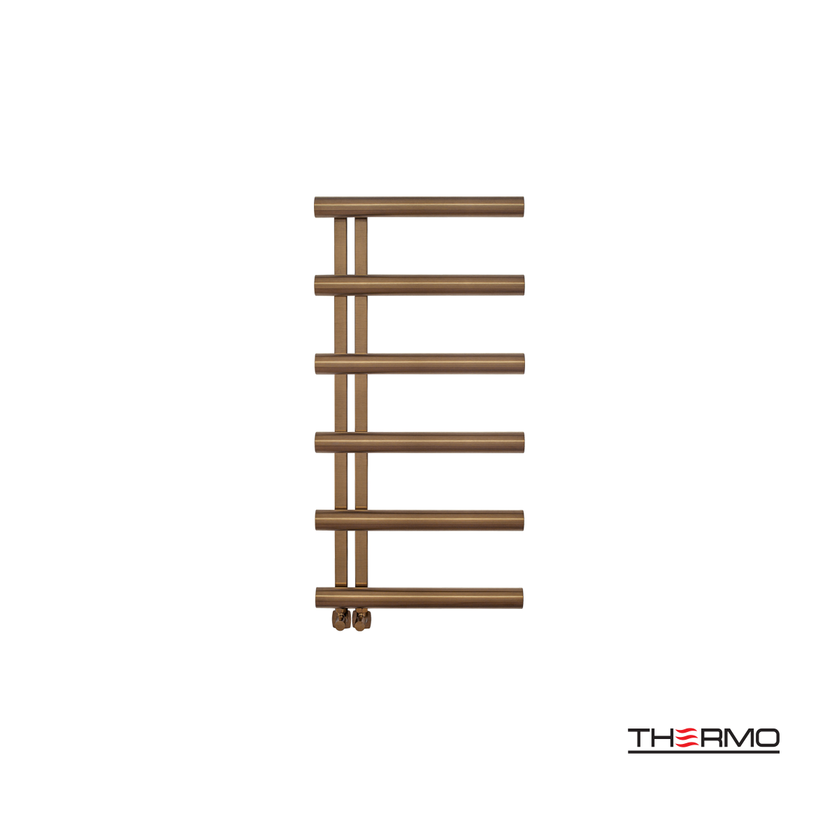 Θερμαινόμενη Πετσετοκρεμάστρα μπάνιου Inox ACCENT  100x50 Antique Brass