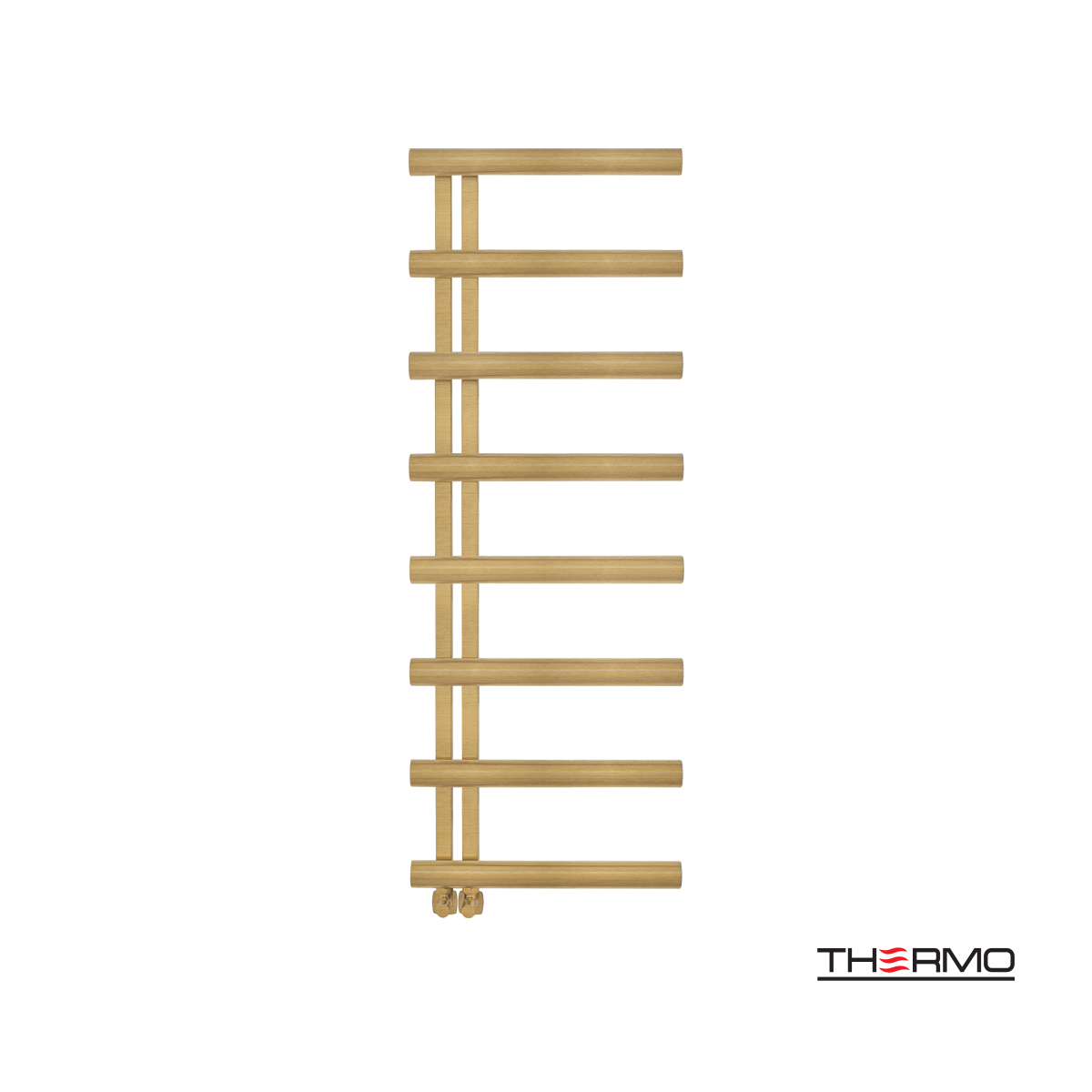 Θερμαινόμενη Πετσετοκρεμάστρα μπάνιου Inox ACCENT  138x50 Brushed Brass(Gold) PVD