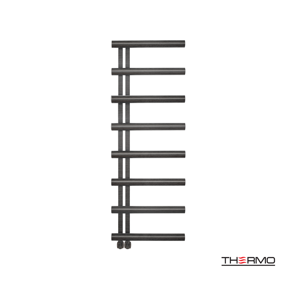 Θερμαινόμενη Πετσετοκρεμάστρα μπάνιου Inox ACCENT  138x50 Black Brushed PVD