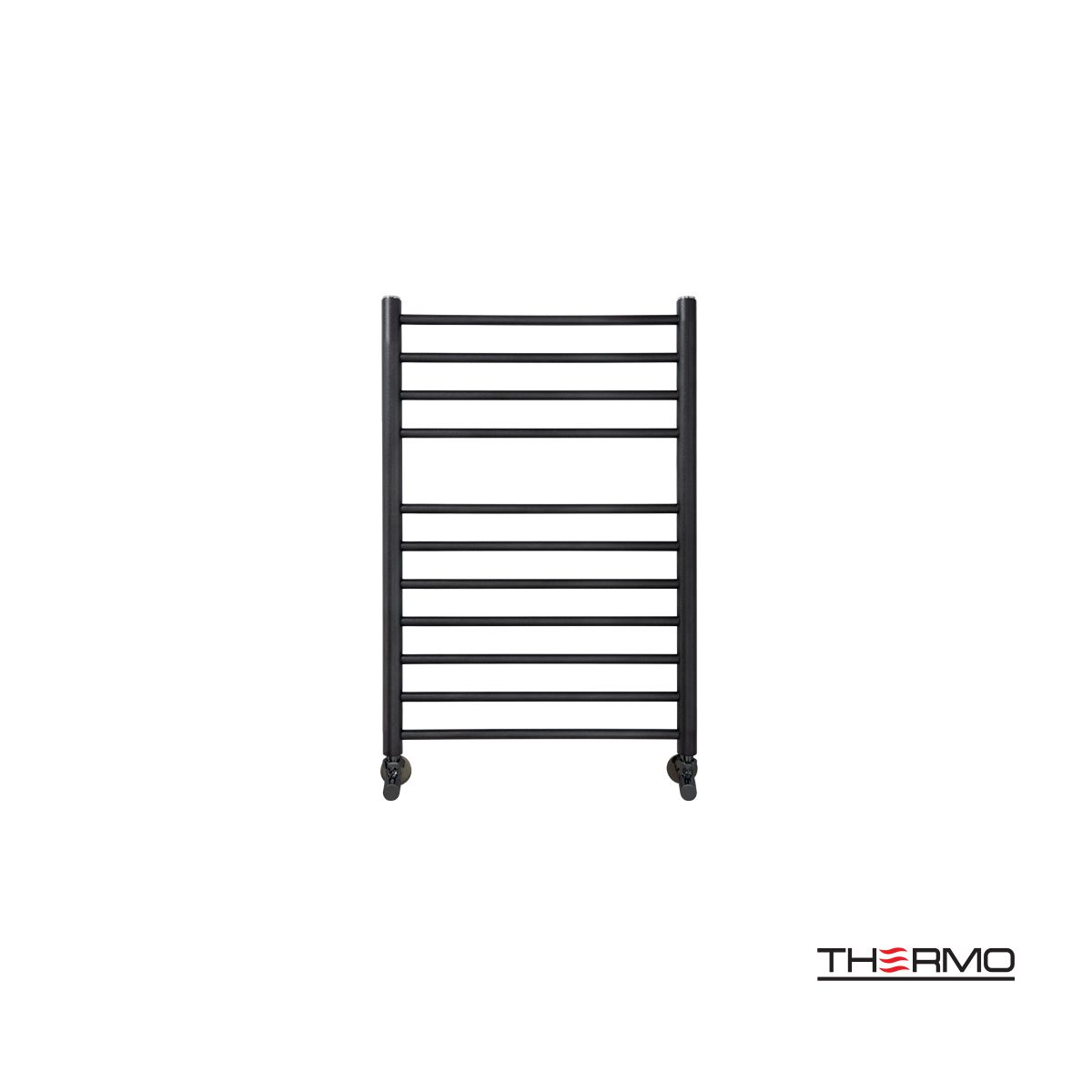 Θερμαινόμενη Πετσετοκρεμάστρα μπάνιου Inox BELLAVIA  75x50 Silk Black