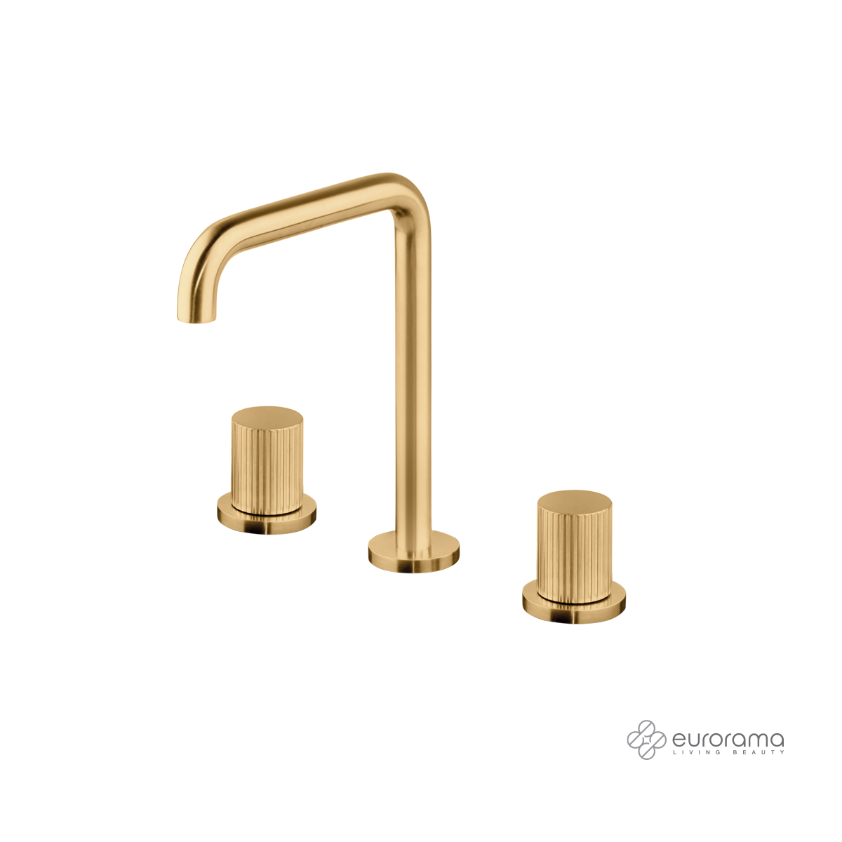 Μπαταρία Νιπτήρα Επικαθήμενη 3 οπών OSO Eurorama Brushed Gold