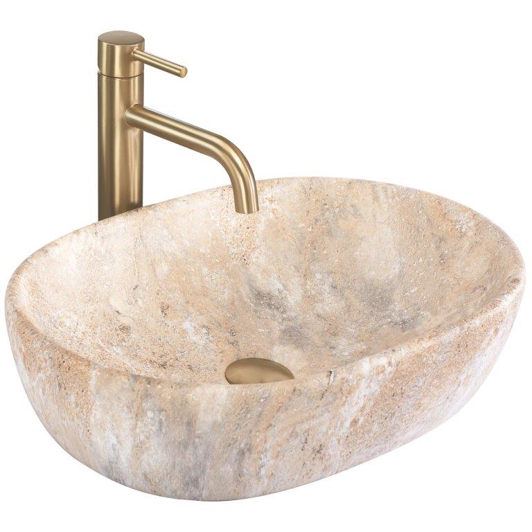 Νιπτήρας Πορσελάνης Rea Amelia Savana 48x34.5x13.5 εκ. Ματ