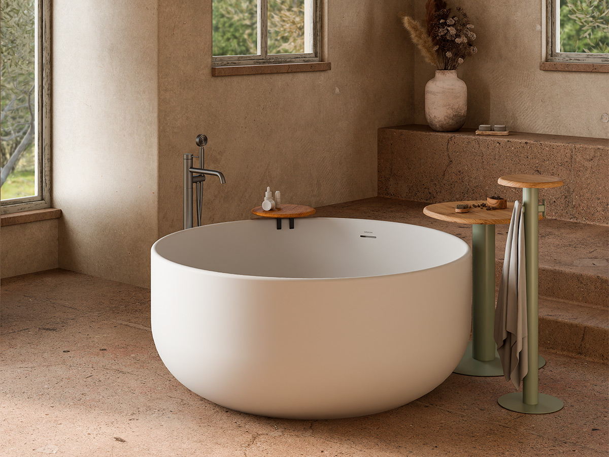 SANYCCES ARC - ΣΤΡΟΓΓΥΛΗ ΑΚΡΥΛΙΚΗ ΜΠΑΝΙΕΡΑ ΕΛΕΥΘΕΡΗΣ ΤΟΠΟΘΕΤΗΣΗΣ Ø130 cm