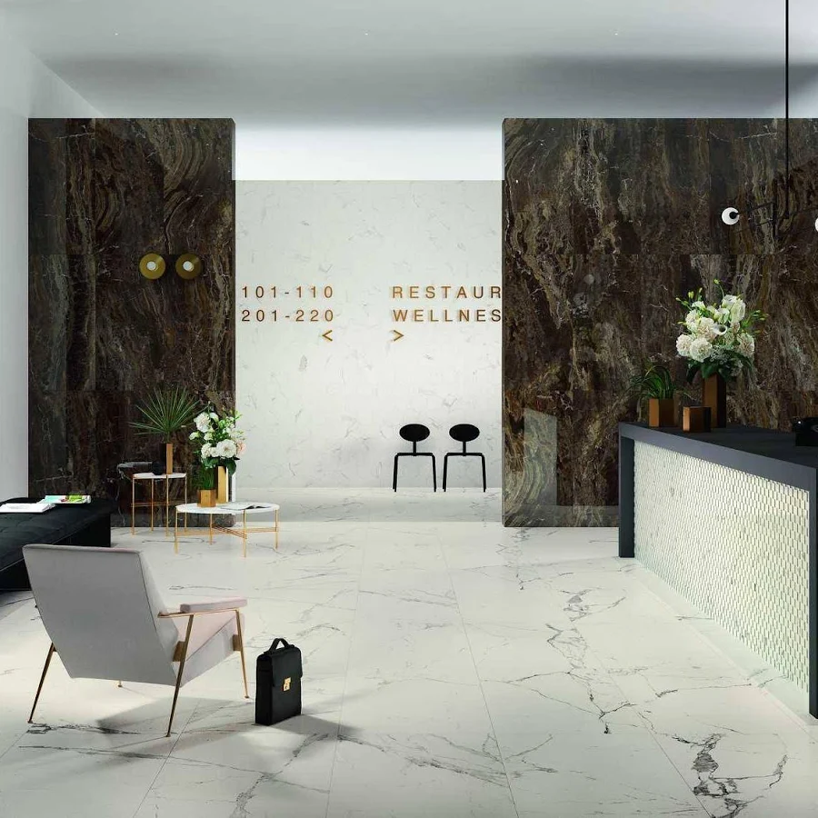 MARAZZI ALLMARBLE STATUARIO LUX 60X60 cm - ΓΡΑΝΙΤΗΣ ΓΥΑΛΙΣΜΕΝΟΣ RECTIFIED MM9G