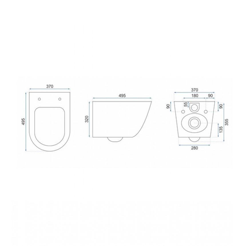 CARLO MINI RIMLESS GOLD/WHITE ΛΕΚΑΝΗ ΚΡΕΜΑΣΤΗ ΧΡΥΣΗ