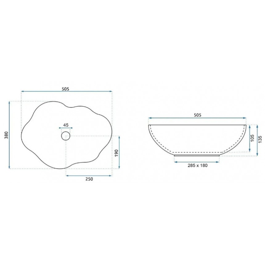 AKOYA PEARL ΛΕΥΚΟ ΡΟΖ ΓΥΑΛΙΣΤΕΡΟ 50X38cm 