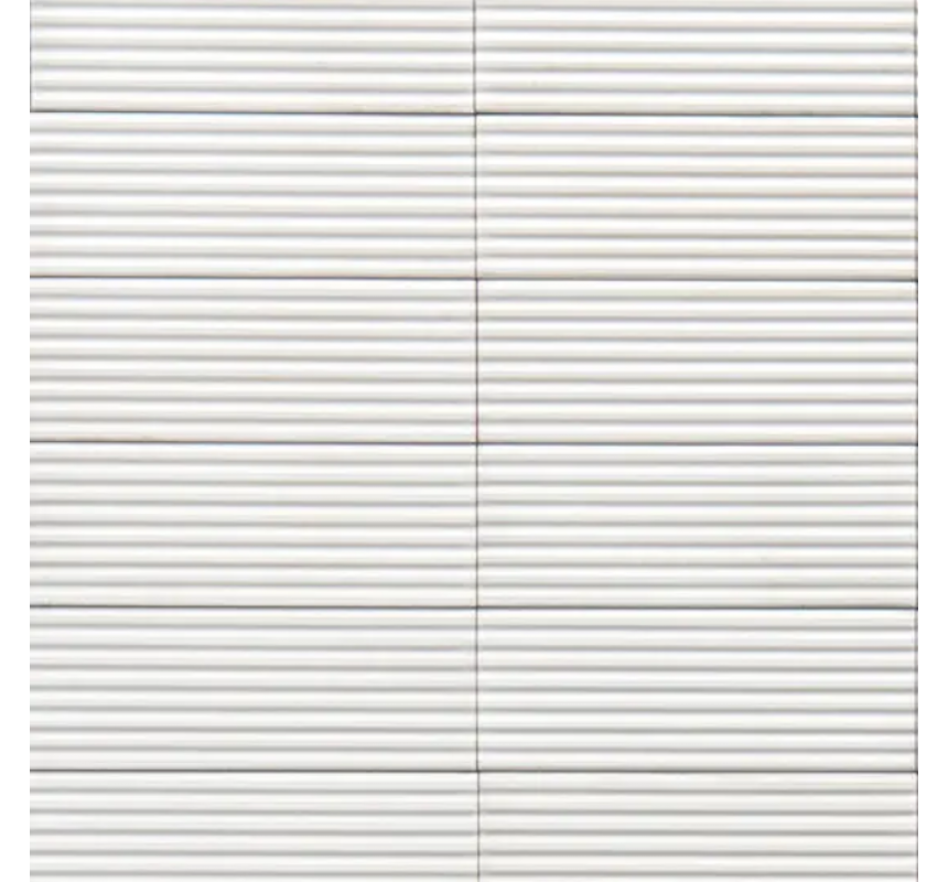 MARAZZI RICE M96Η 7.5 X 20 cm bianco struttura pleat lux