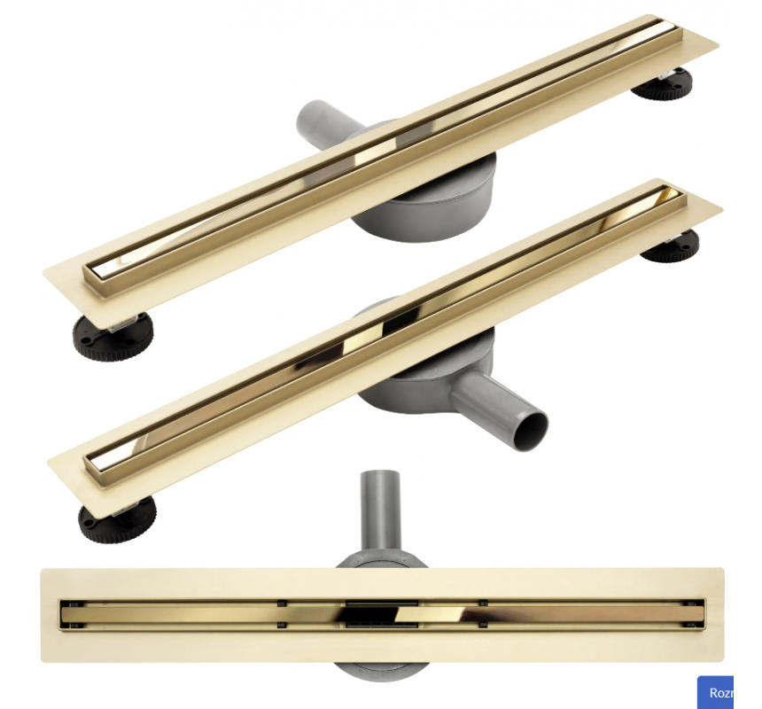 Slim Line GOLD Σιφώνι Ντουζιέρας 70εκ.