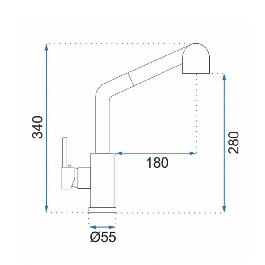 TROY BRUSHED NICKEL ΜΠΑΤΑΡΙΑ ΚΟΥΖΙΝΑΣ