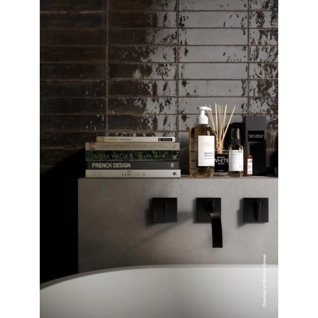 MARAZZI LUME BLACK LUX 6x24 cm - M6RP ΜΑΥΡΟ