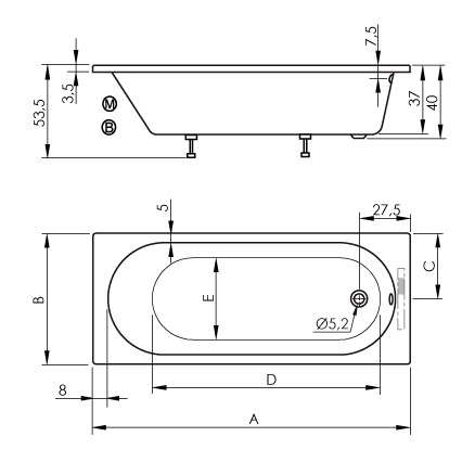 SANYCCES SERENA - ΕΝΤΟΙΧΙΖΟΜΕΝΗ ΑΚΡΥΛΙΚΗ ΜΠΑΝΙΕΡΑ (BUILT-IN)