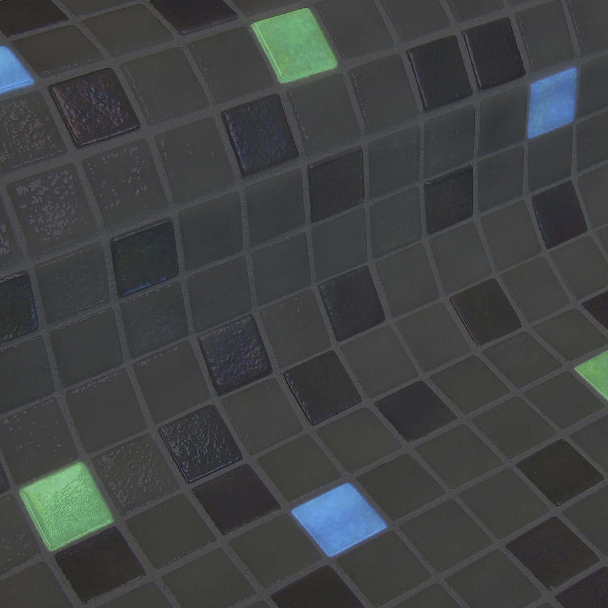 Φωσφοριζέ Γυάλινη Ψηφίδα Πισίνας Ezarri Fosfo Serpens 25mm*25mm