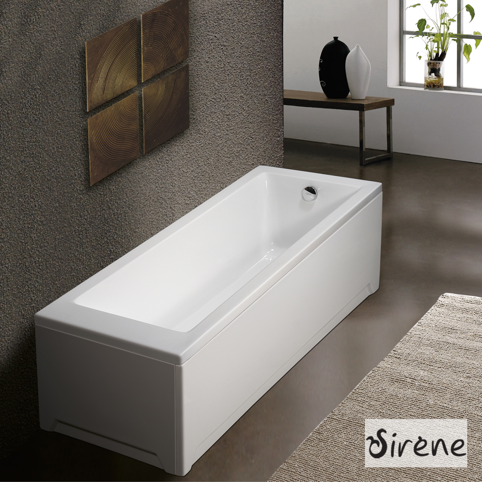 Μπανιέρα Ακρυλική CUBIC 150x70, Sirene White