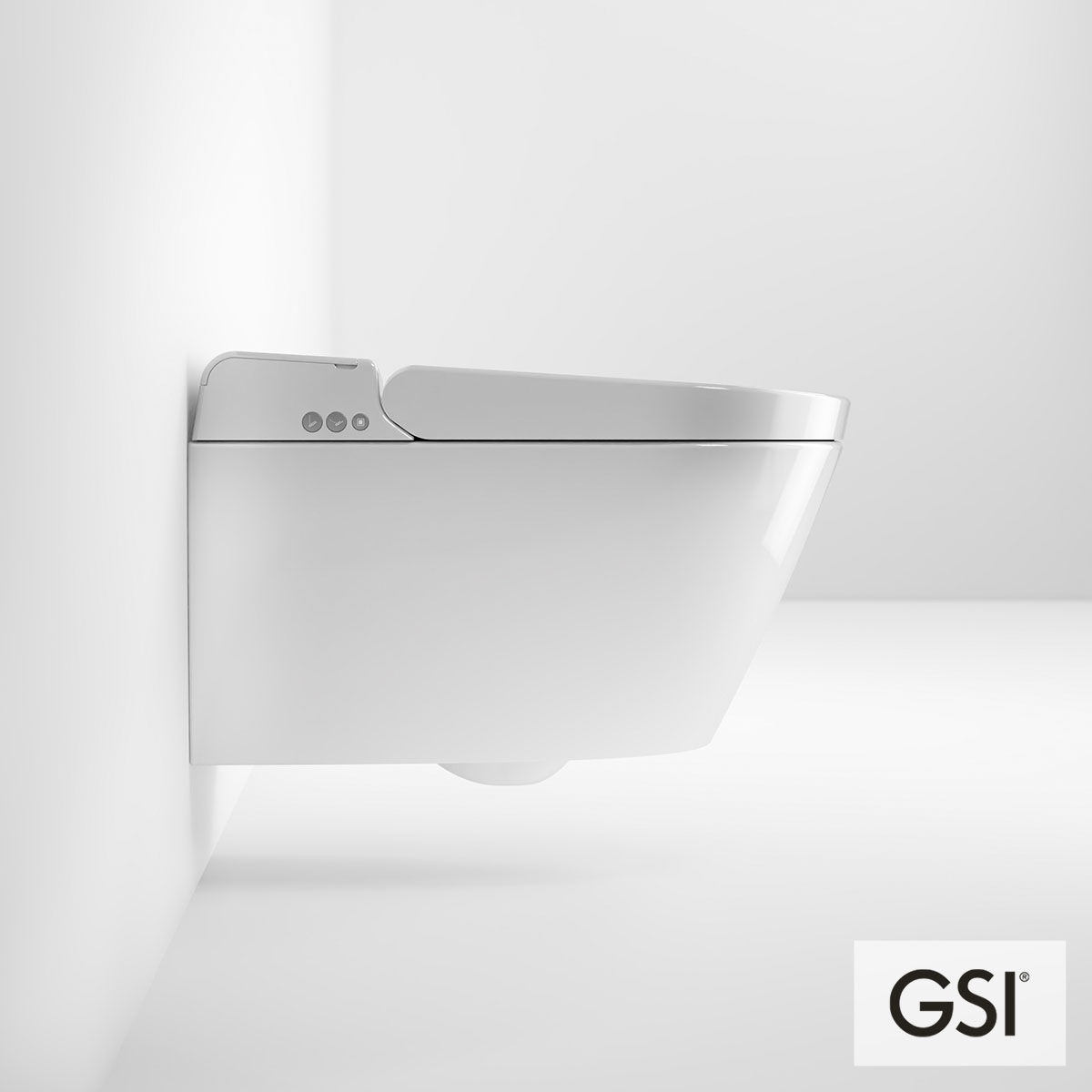 Λεκάνη Κρεμαστή PURA/59 Swirlflush με σύστημα ηλεκτρονικού μπιντέ, White GSI Ιταλίας