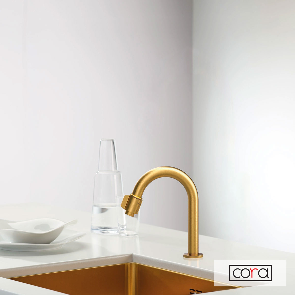 Ρουξούνι Φίλτρου (με διακόπτη) CORA Brushed Gold