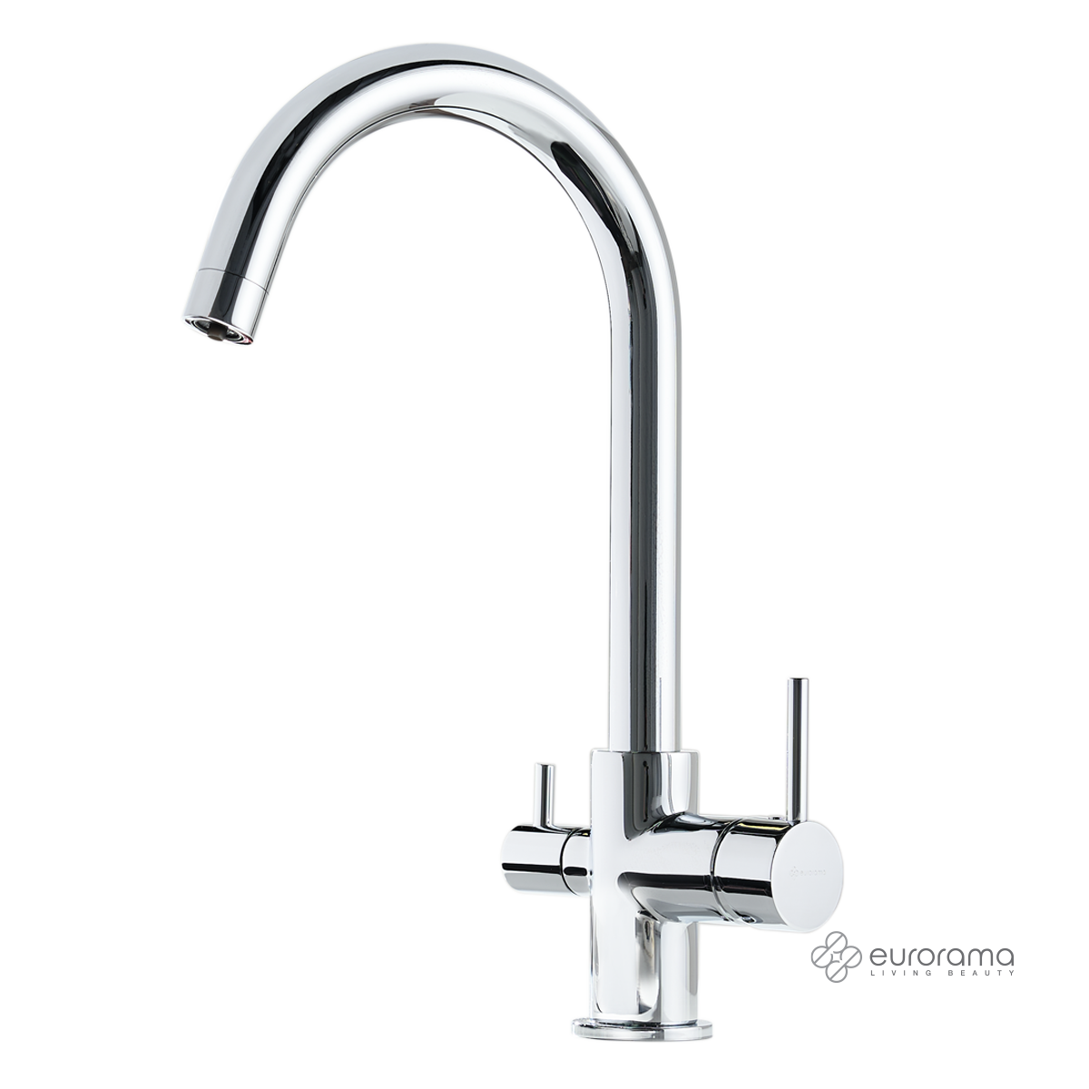 Μπαταρία Νεροχύτη Κουζίνας Filter-tap για φίλτρο πόσιμου νερού αντίστροφης όσμωσης Eurorama Chrome