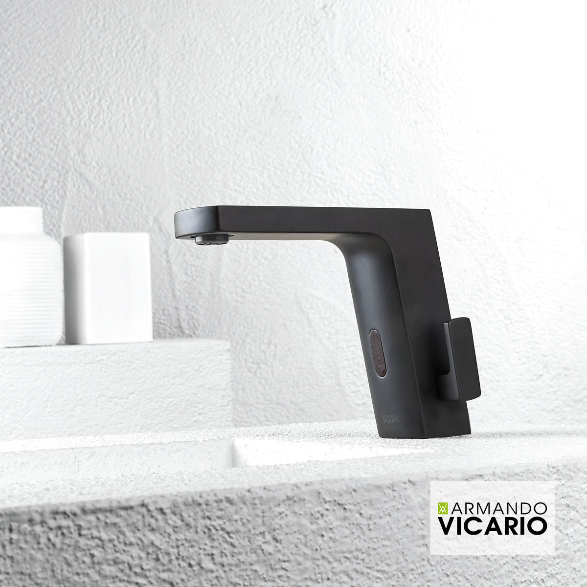 Μπαταρία Νιπτήρα Ηλεκτρονική (μπατ.) Sensi Vicario Black Matt